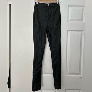 Missguided Faux Leather Pant - Tall